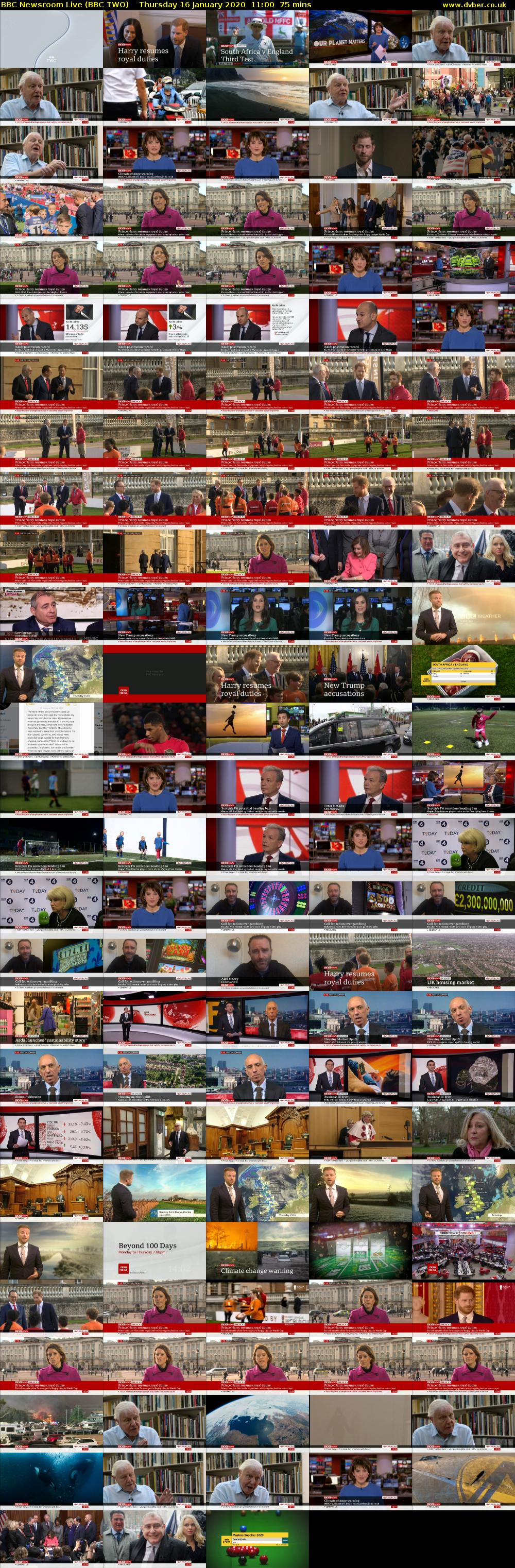 BBC Newsroom Live (BBC TWO) Thursday 16 January 2020 11:00 - 12:15