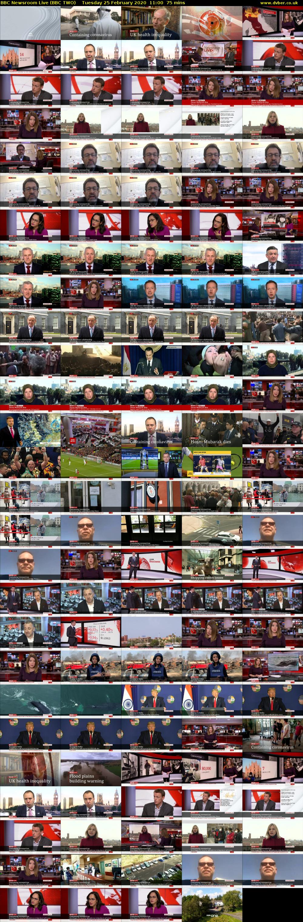 BBC Newsroom Live (BBC TWO) Tuesday 25 February 2020 11:00 - 12:15