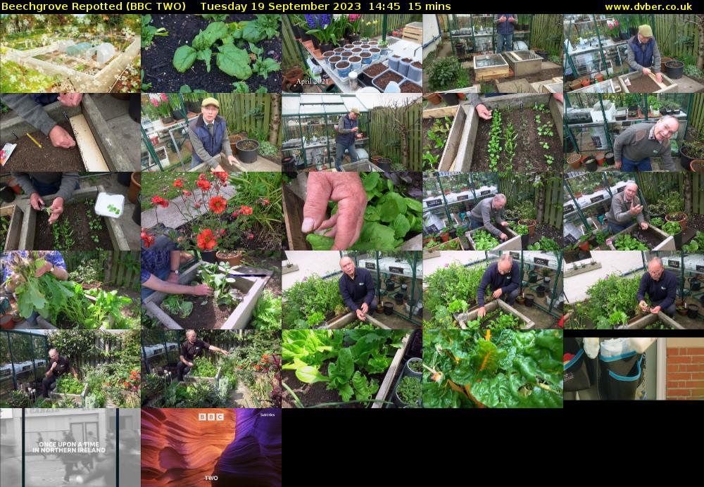 Beechgrove Repotted (BBC TWO) Tuesday 19 September 2023 14:45 - 15:00
