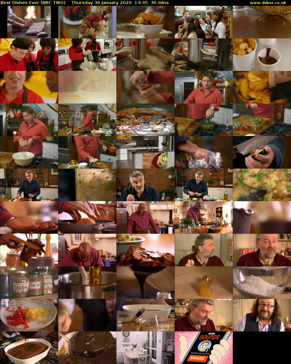 Best Dishes Ever (BBC TWO) Thursday 30 January 2020 13:45 - 14:15