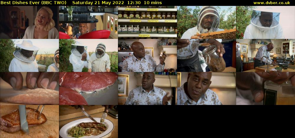 Best Dishes Ever (BBC TWO) Saturday 21 May 2022 12:30 - 12:40