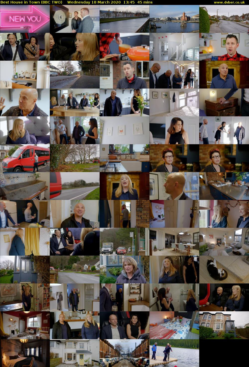 Best House in Town (BBC TWO) Wednesday 18 March 2020 13:45 - 14:30