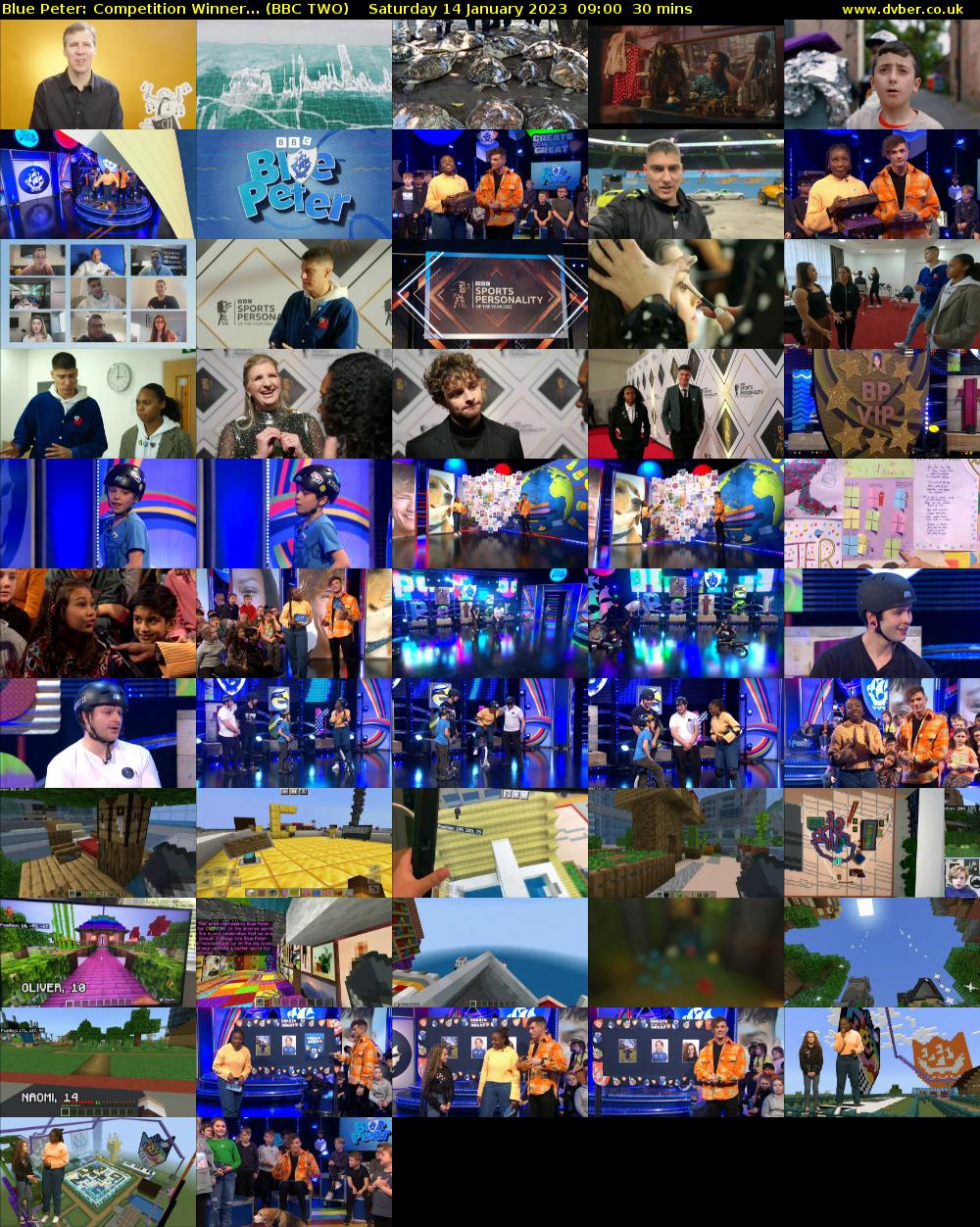 Blue Peter: Competition Winner... (BBC TWO) Saturday 14 January 2023 09:00 - 09:30