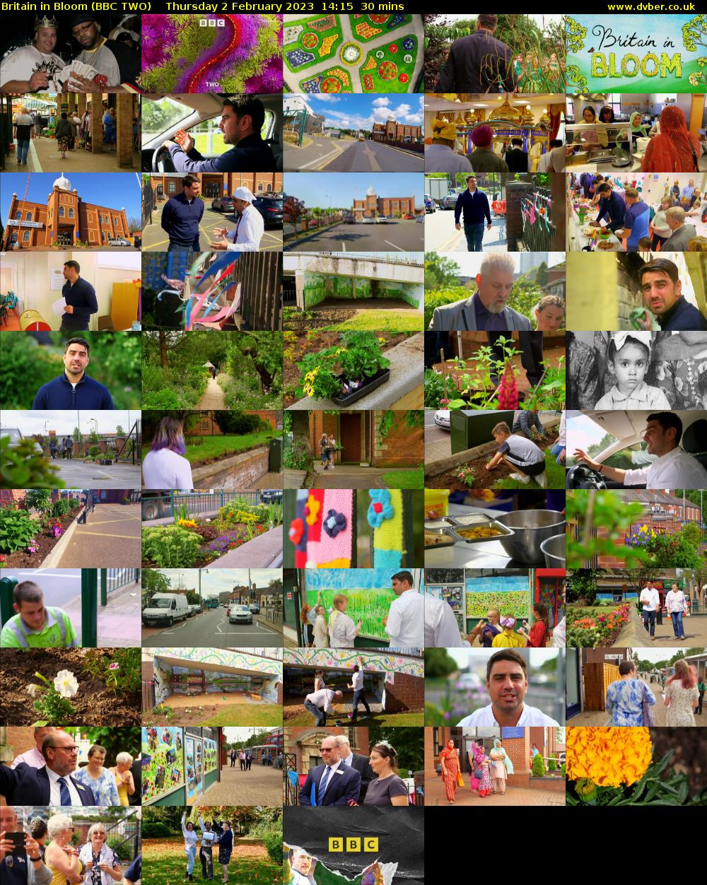 Britain in Bloom (BBC TWO) Thursday 2 February 2023 14:15 - 14:45