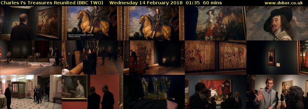 Charles I's Treasures Reunited (BBC TWO) Wednesday 14 February 2018 01:35 - 02:35