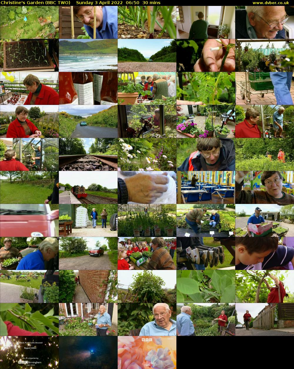 Christine's Garden (BBC TWO) Sunday 3 April 2022 06:50 - 07:20