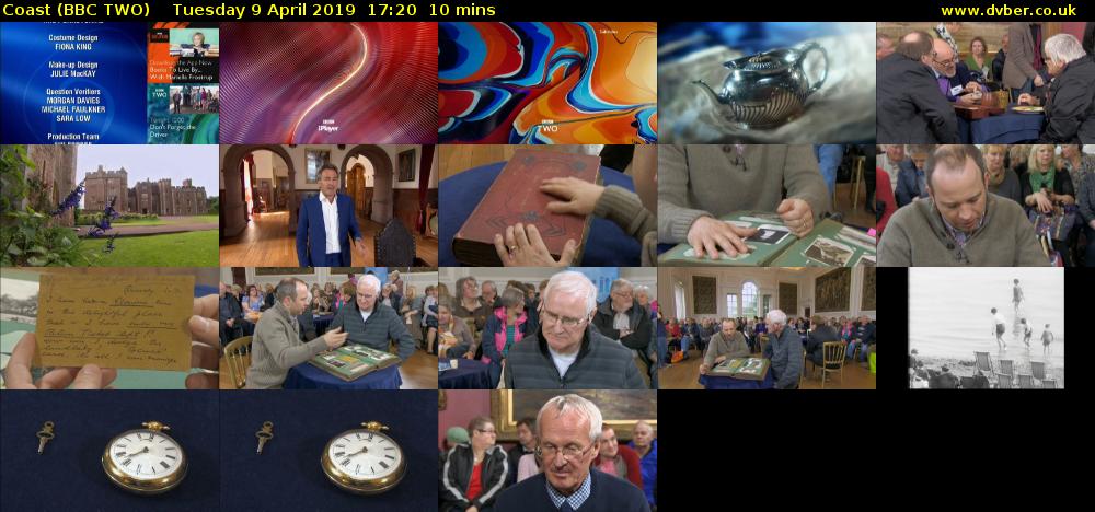 Coast (BBC TWO) Tuesday 9 April 2019 17:20 - 17:30