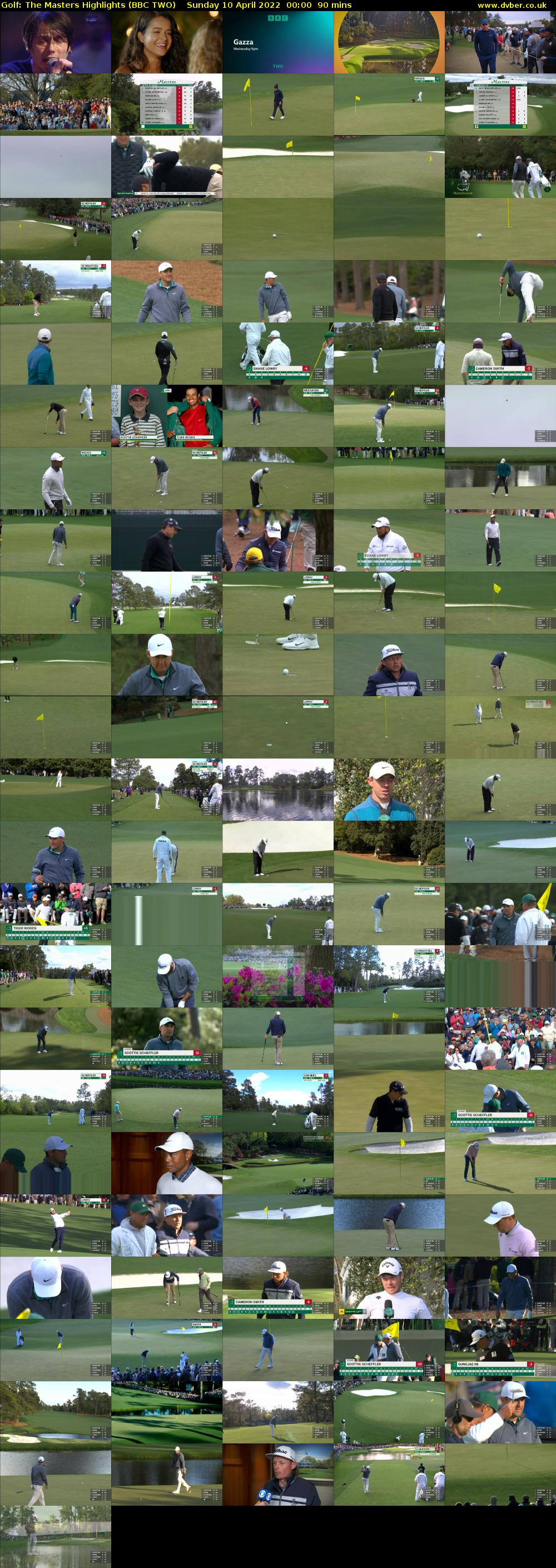 Golf: The Masters Highlights (BBC TWO) Sunday 10 April 2022 00:00 - 01:30