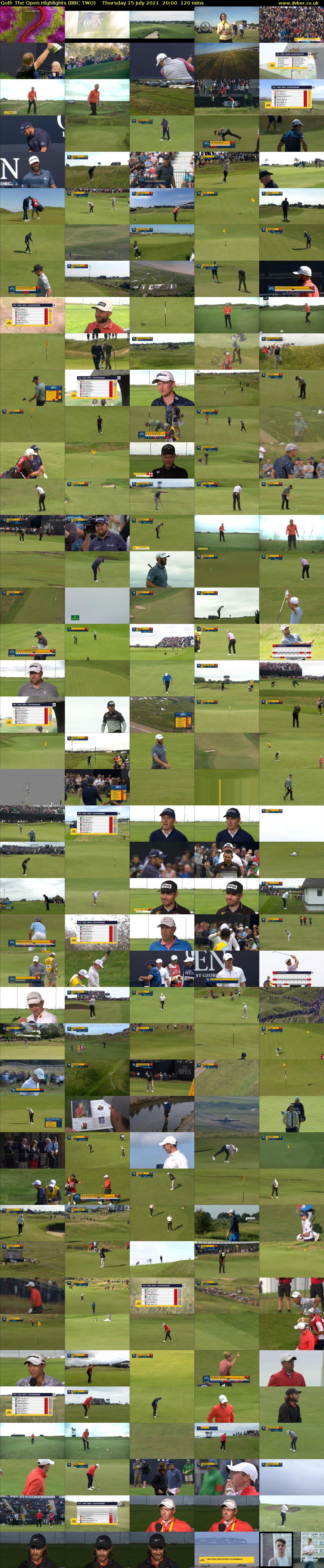 Golf: The Open Highlights (BBC TWO) Thursday 15 July 2021 20:00 - 22:00