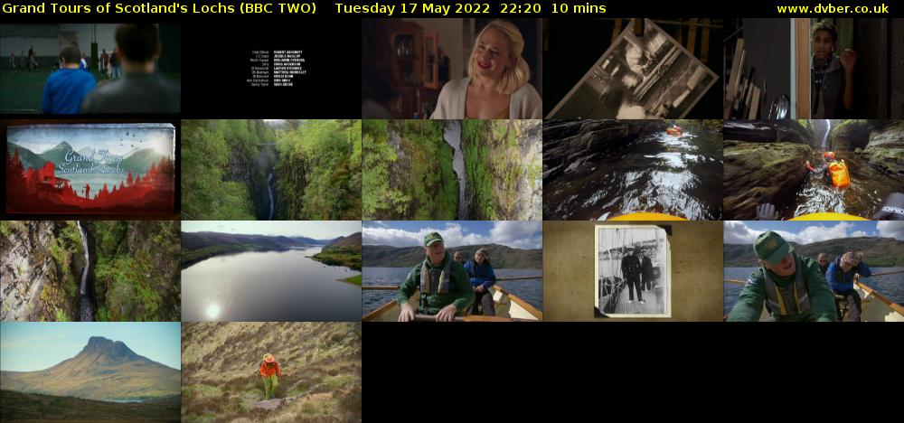 Grand Tours of Scotland's Lochs (BBC TWO) Tuesday 17 May 2022 22:20 - 22:30