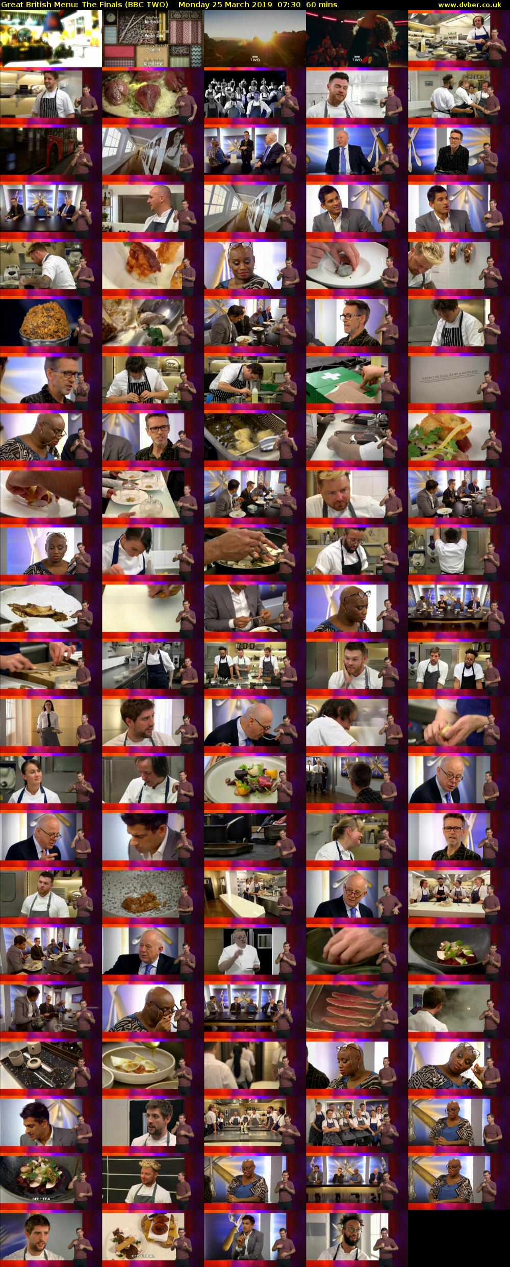 Great British Menu: The Finals (BBC TWO) Monday 25 March 2019 07:30 - 08:30