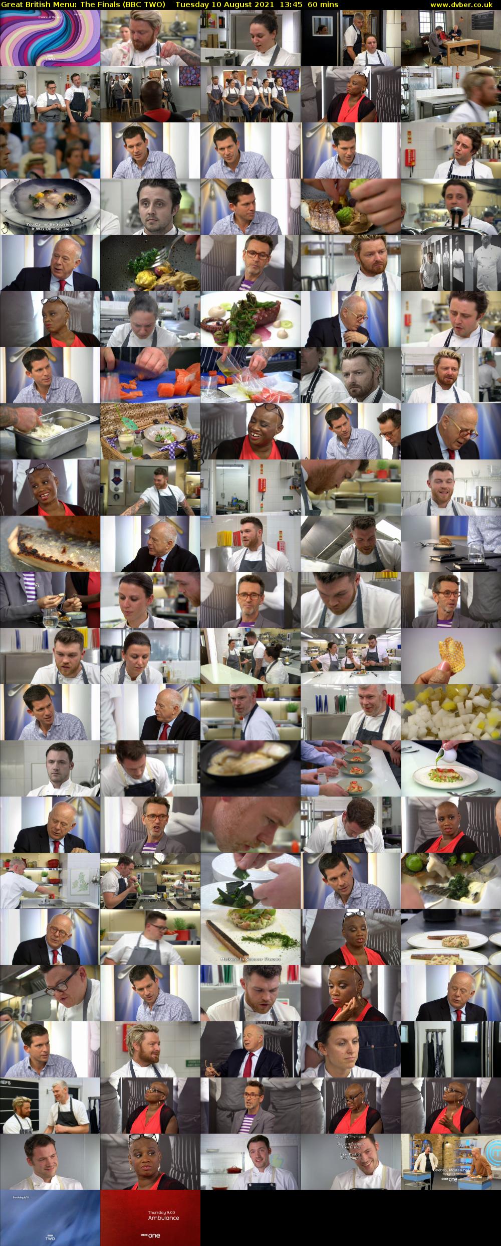 Great British Menu: The Finals (BBC TWO) Tuesday 10 August 2021 13:45 - 14:45