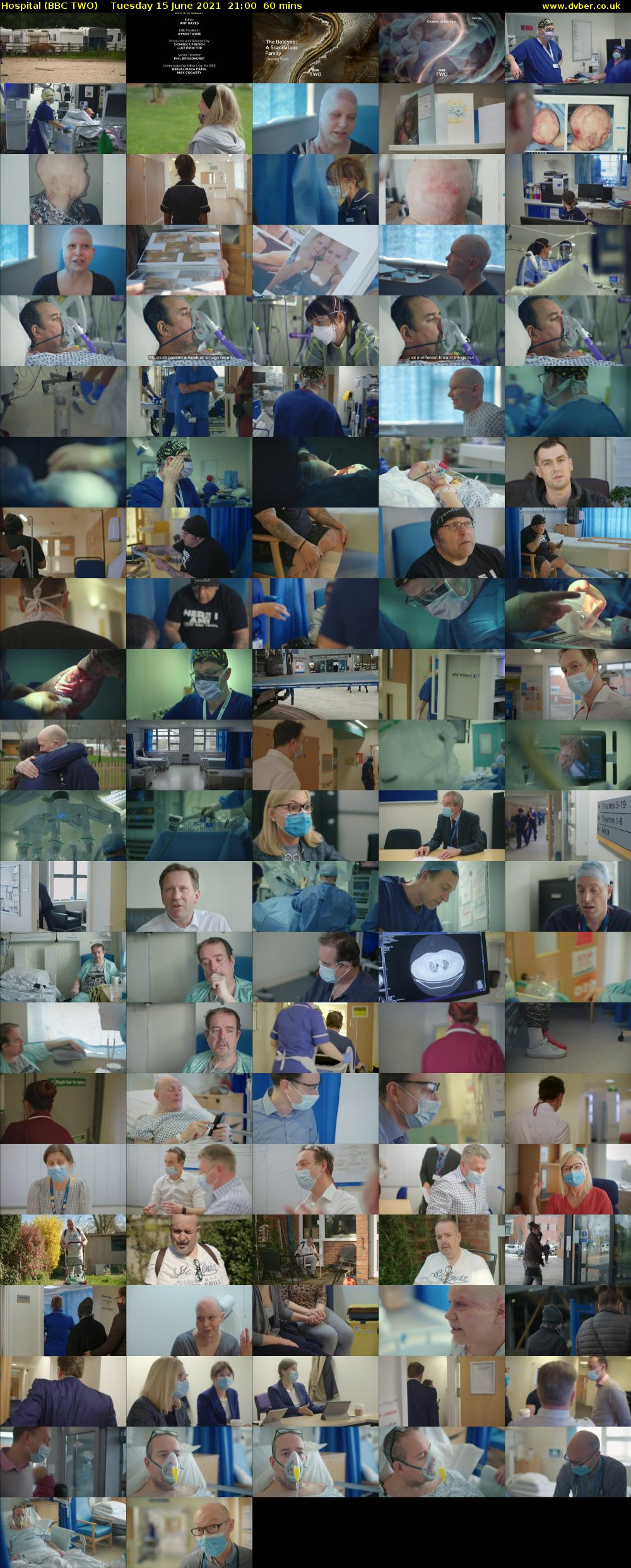 Hospital (BBC TWO) Tuesday 15 June 2021 21:00 - 22:00