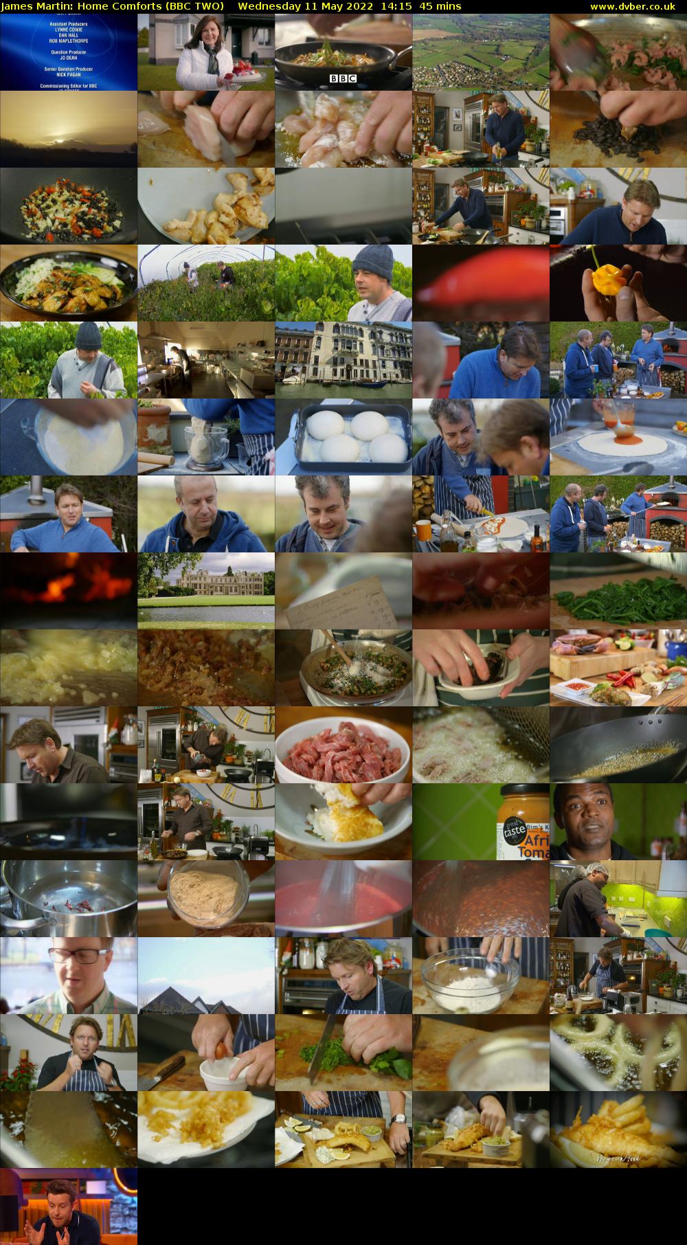 James Martin: Home Comforts (BBC TWO) Wednesday 11 May 2022 14:15 - 15:00
