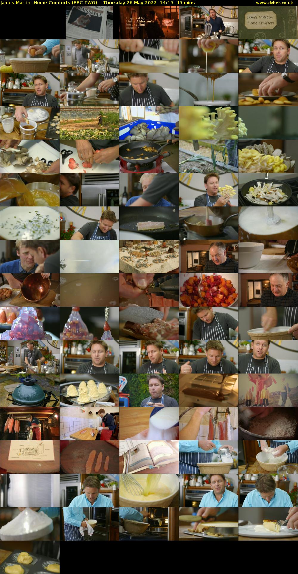 James Martin: Home Comforts (BBC TWO) Thursday 26 May 2022 14:15 - 15:00