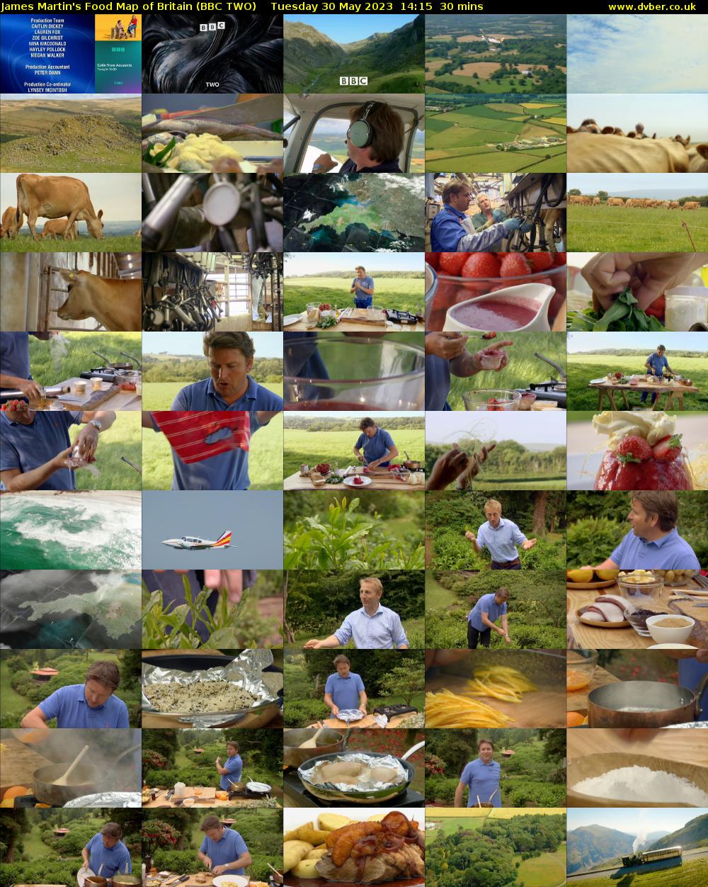 James Martin's Food Map of Britain (BBC TWO) Tuesday 30 May 2023 14:15 - 14:45
