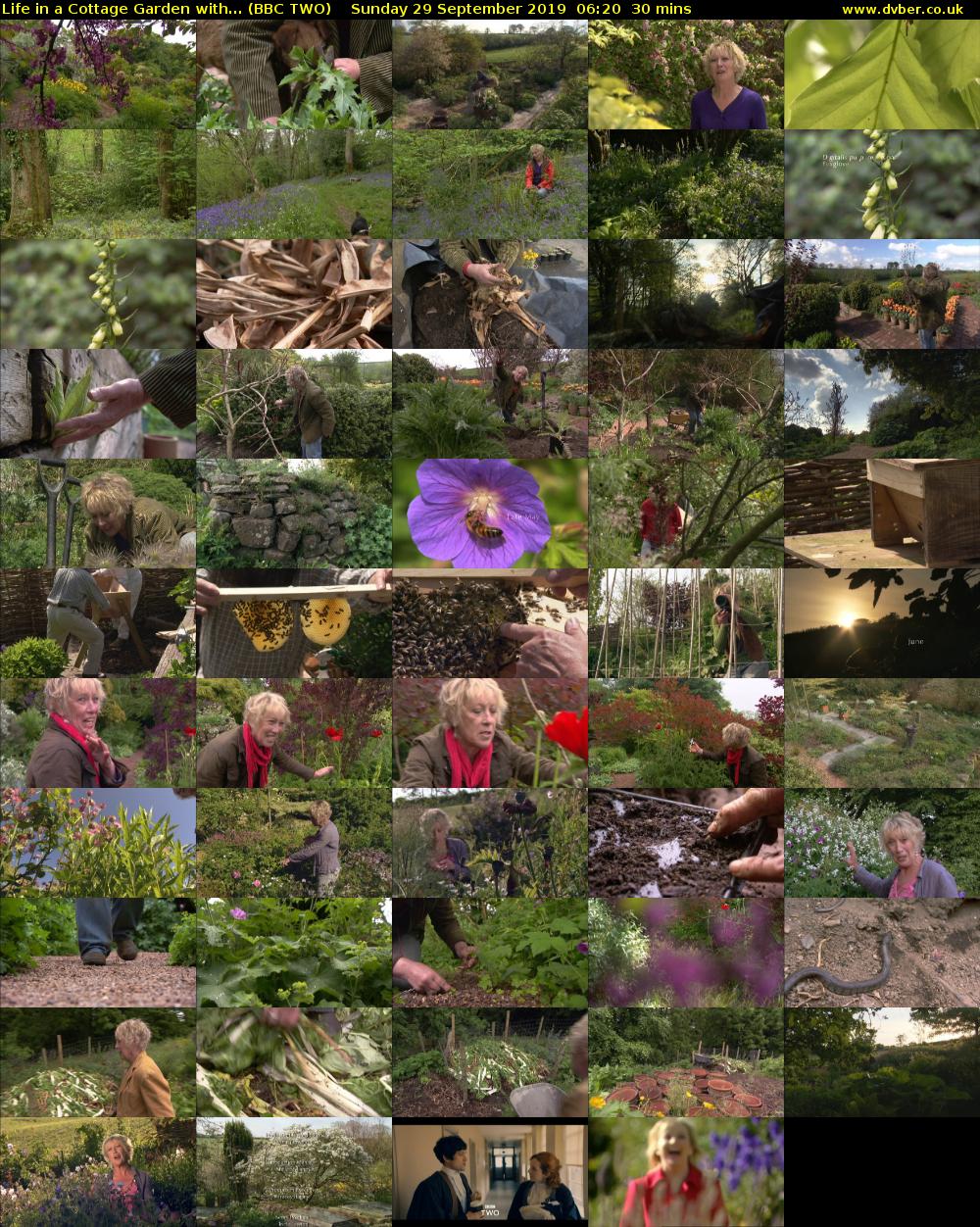 Life in a Cottage Garden with... (BBC TWO) Sunday 29 September 2019 06:20 - 06:50