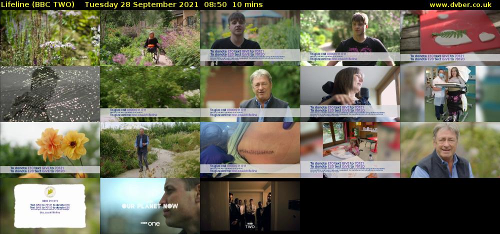 Lifeline (BBC TWO) Tuesday 28 September 2021 08:50 - 09:00