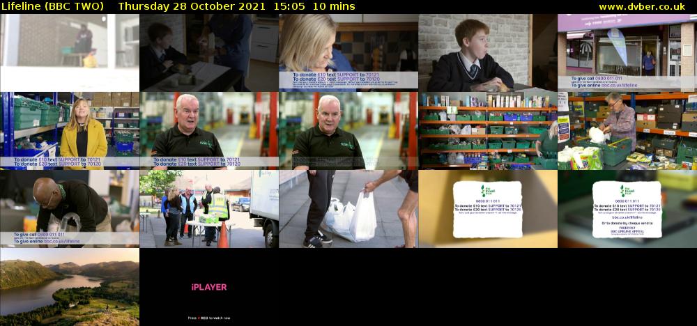 Lifeline (BBC TWO) Thursday 28 October 2021 15:05 - 15:15