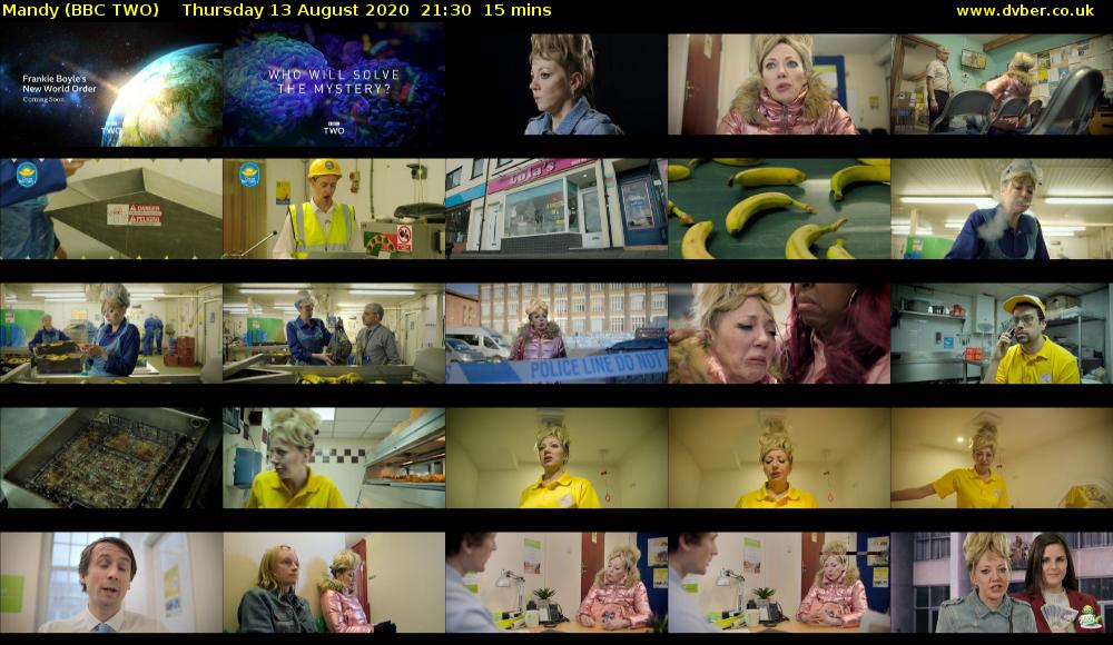 Mandy (BBC TWO) Thursday 13 August 2020 21:30 - 21:45