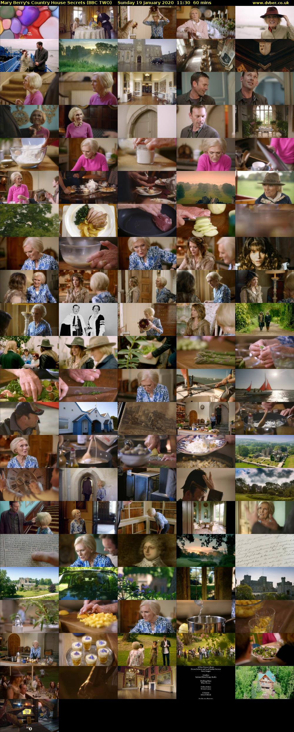 Mary Berry's Country House Secrets (BBC TWO) Sunday 19 January 2020 11:30 - 12:30