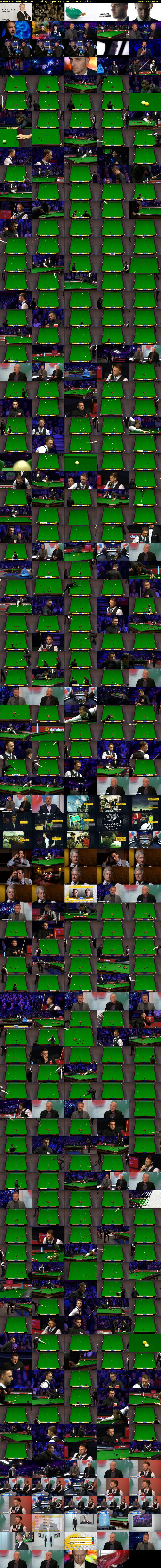 Masters Snooker (BBC TWO) Friday 18 January 2019 13:00 - 17:00