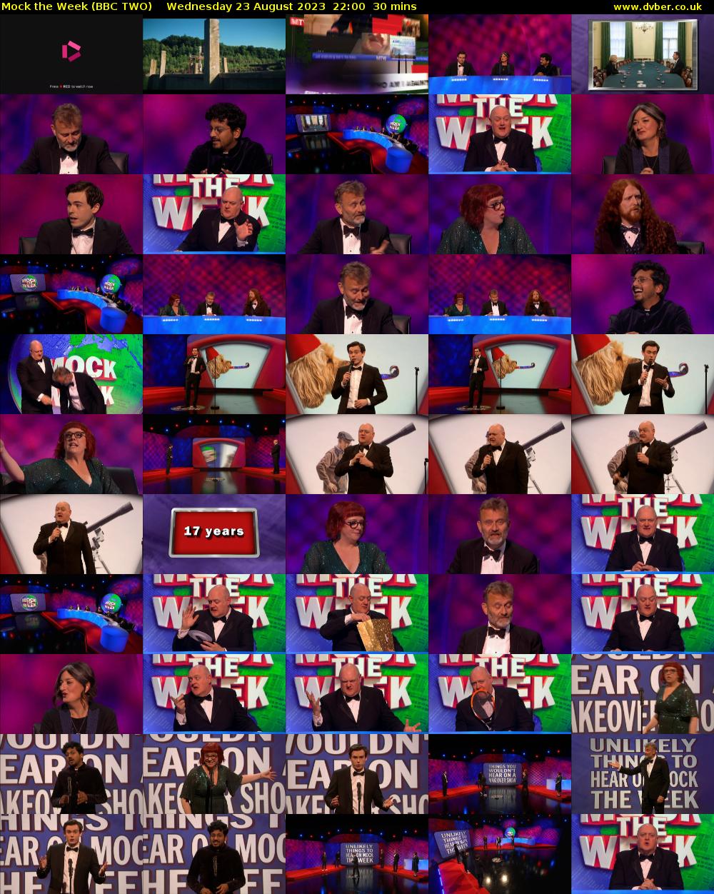 Mock the Week (BBC TWO) Wednesday 23 August 2023 22:00 - 22:30