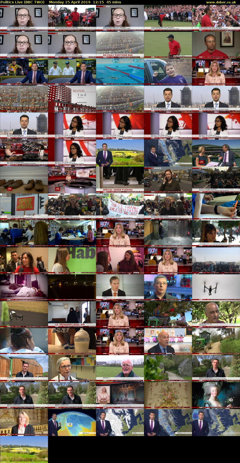 Politics Live (BBC TWO) Monday 15 April 2019 12:15 - 13:00