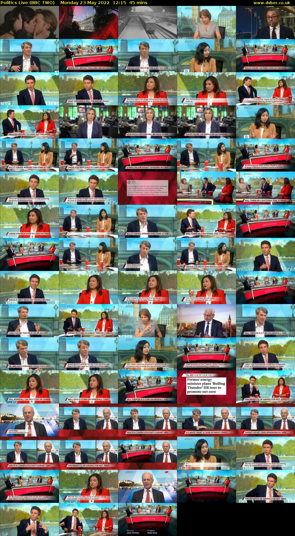 Politics Live (BBC TWO) Monday 23 May 2022 12:15 - 13:00