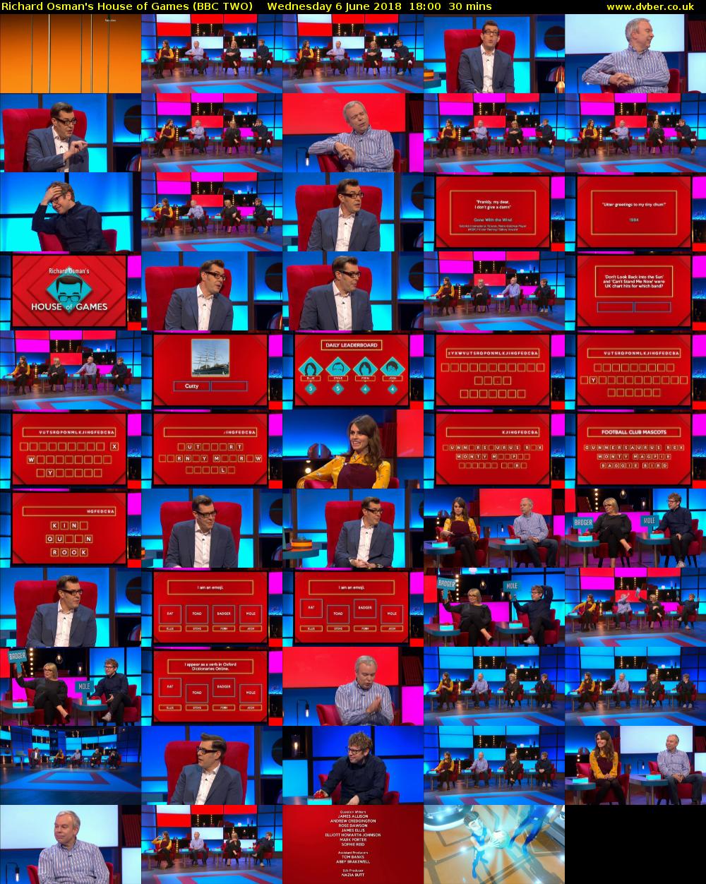 Richard Osman's House of Games (BBC TWO) Wednesday 6 June 2018 18:00 - 18:30