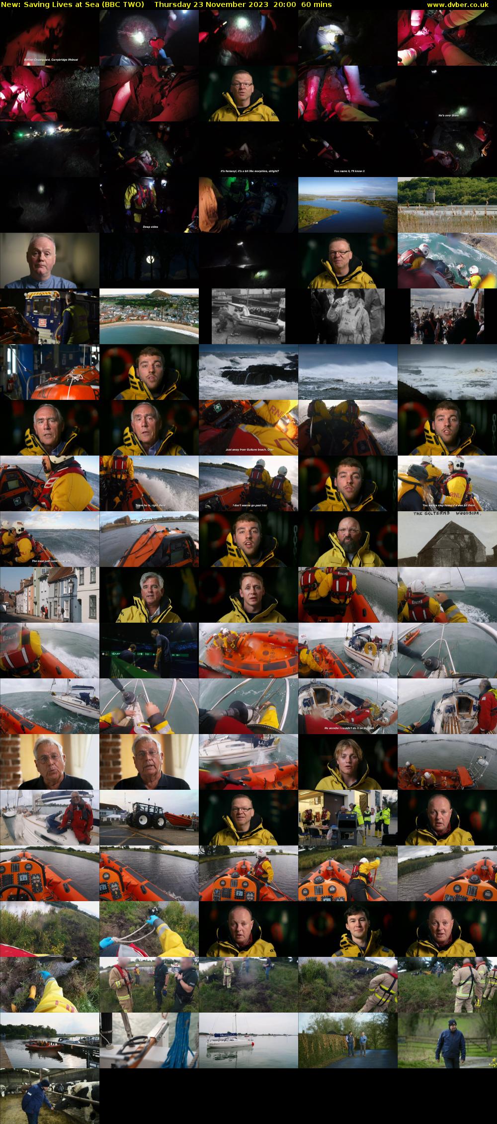 Saving Lives at Sea (BBC TWO) Thursday 23 November 2023 20:00 - 21:00