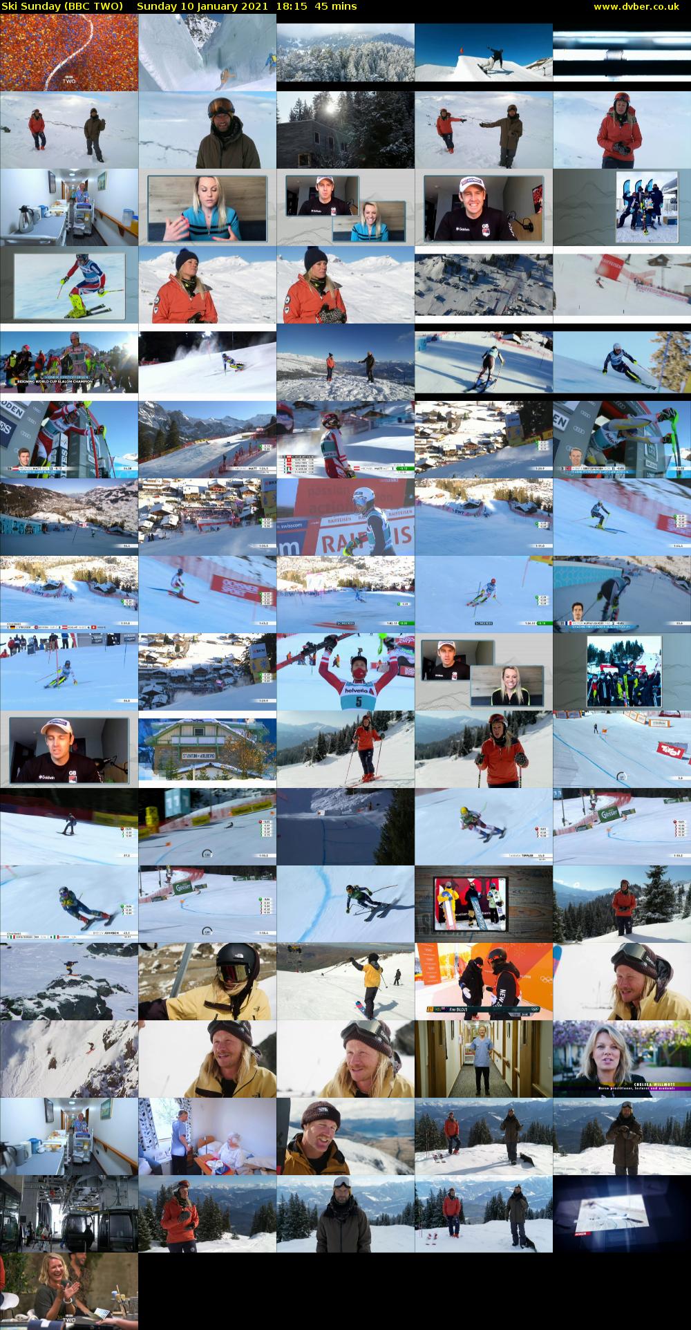 Ski Sunday (BBC TWO) Sunday 10 January 2021 18:15 - 19:00