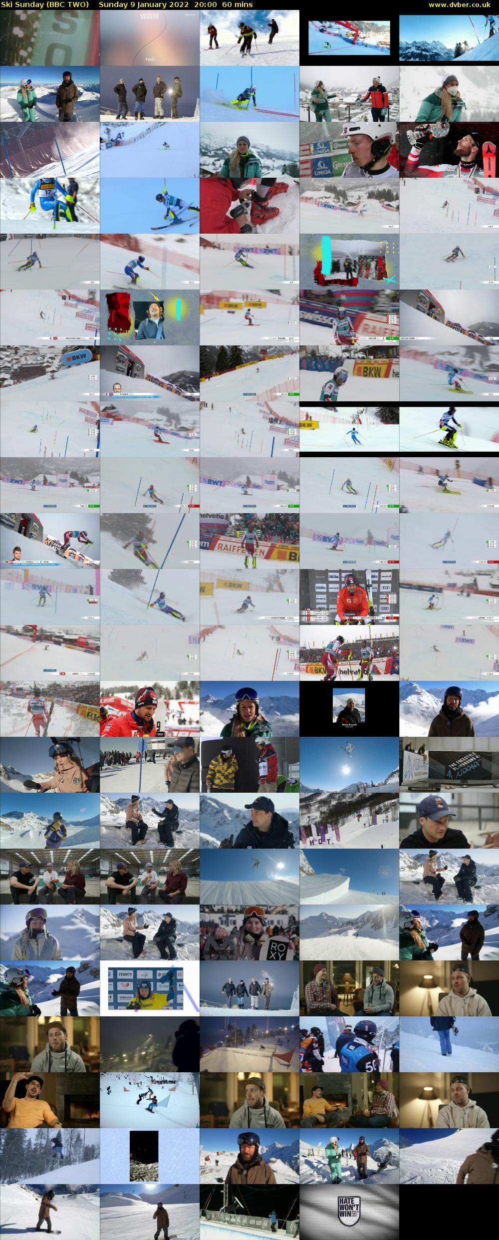 Ski Sunday (BBC TWO) Sunday 9 January 2022 20:00 - 21:00