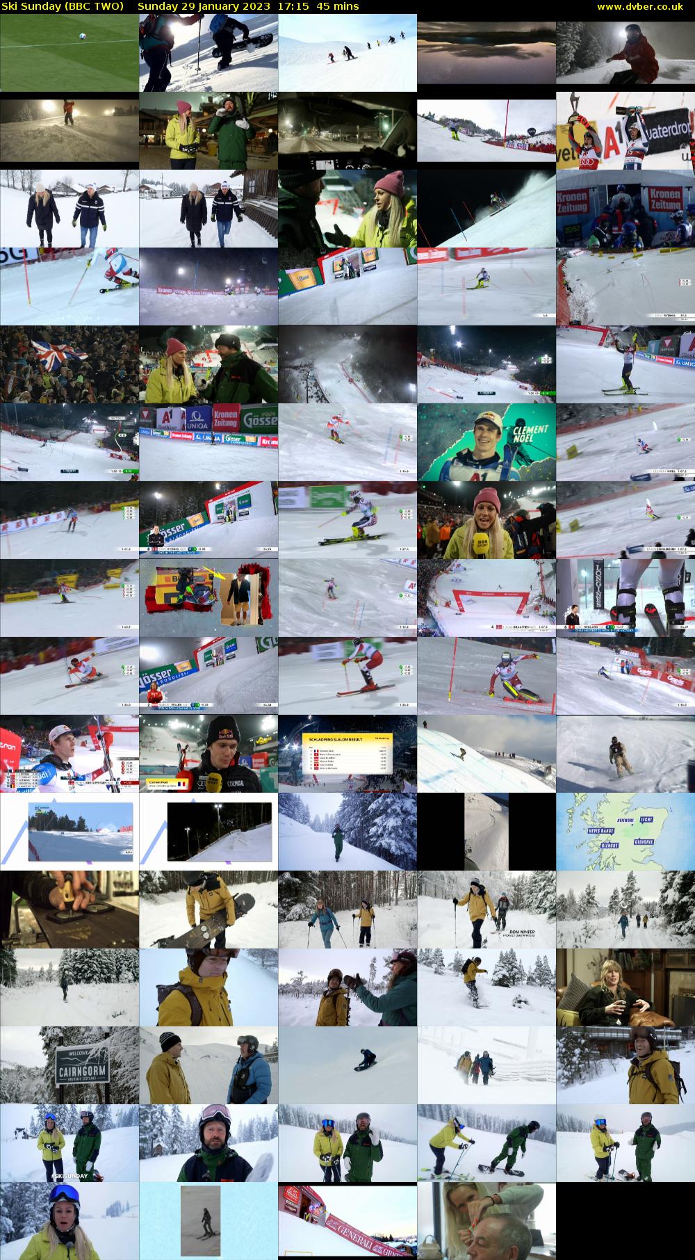 Ski Sunday (BBC TWO) Sunday 29 January 2023 17:15 - 18:00
