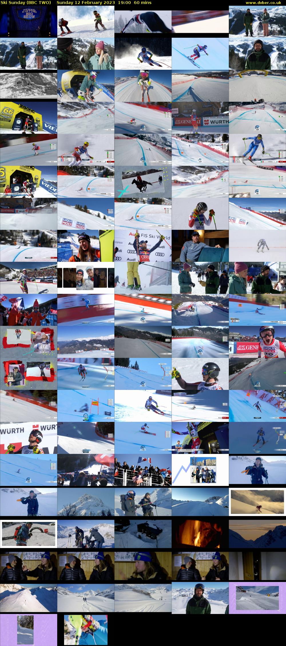 Ski Sunday (BBC TWO) Sunday 12 February 2023 19:00 - 20:00