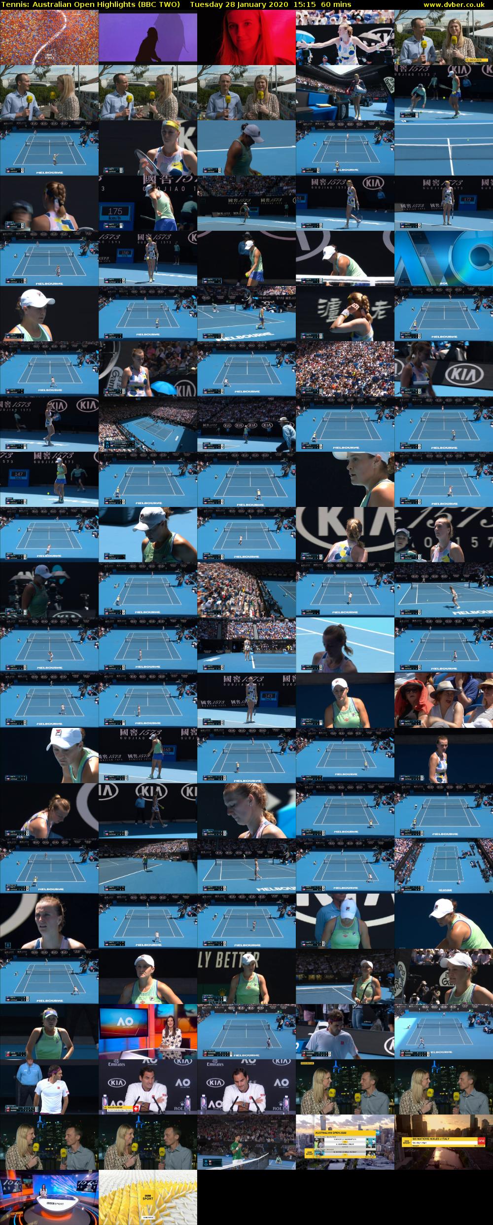 Tennis: Australian Open Highlights (BBC TWO) Tuesday 28 January 2020 15:15 - 16:15