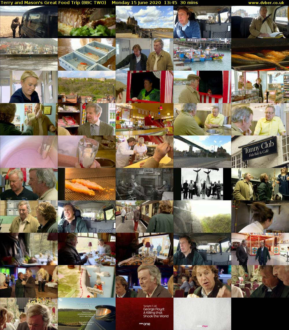 Terry and Mason's Great Food Trip (BBC TWO) Monday 15 June 2020 13:45 - 14:15
