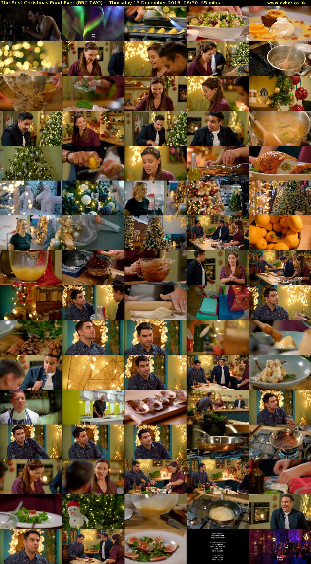 The Best Christmas Food Ever (BBC TWO) Thursday 13 December 2018 06:30 - 07:15