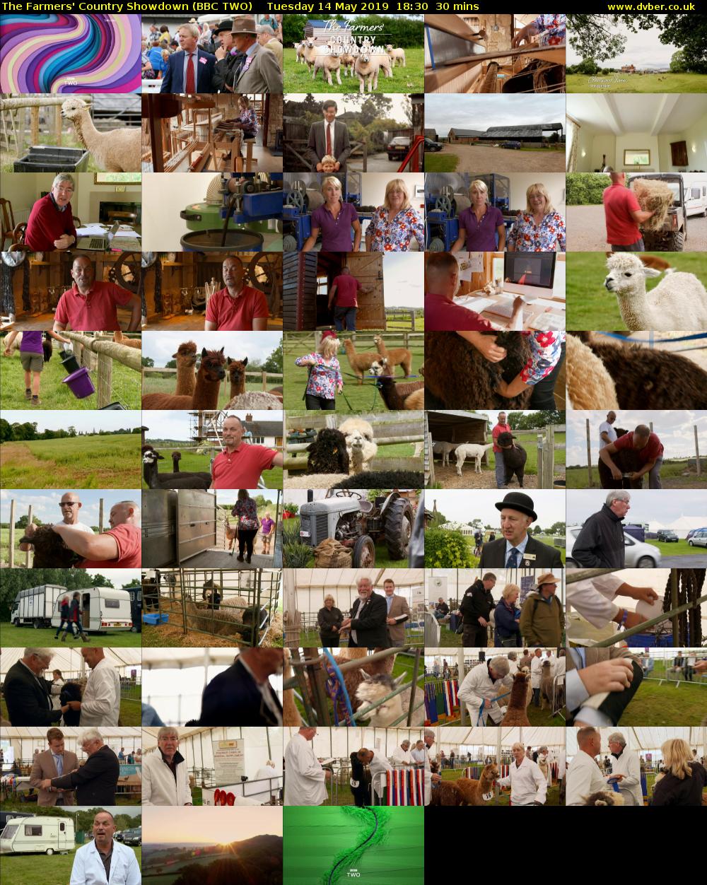 The Farmers' Country Showdown (BBC TWO) Tuesday 14 May 2019 18:30 - 19:00