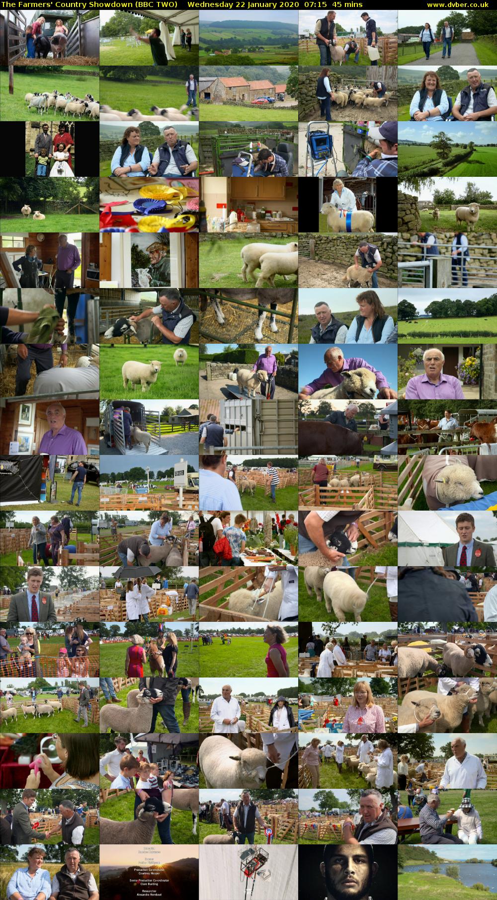 The Farmers' Country Showdown (BBC TWO) Wednesday 22 January 2020 07:15 - 08:00