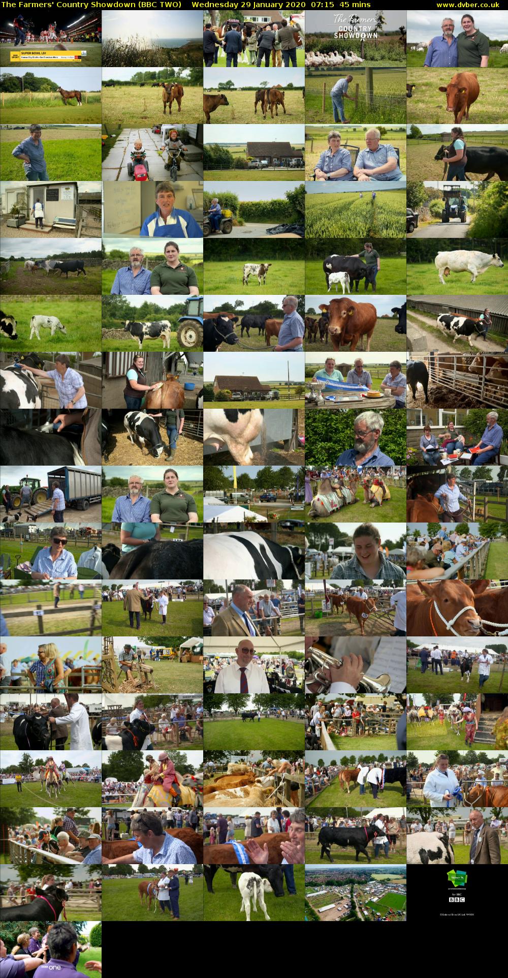 The Farmers' Country Showdown (BBC TWO) Wednesday 29 January 2020 07:15 - 08:00