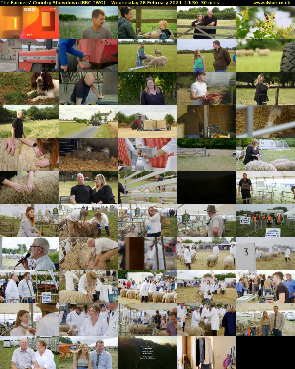 The Farmers' Country Showdown (BBC TWO) Wednesday 28 February 2024 14:30 - 15:00