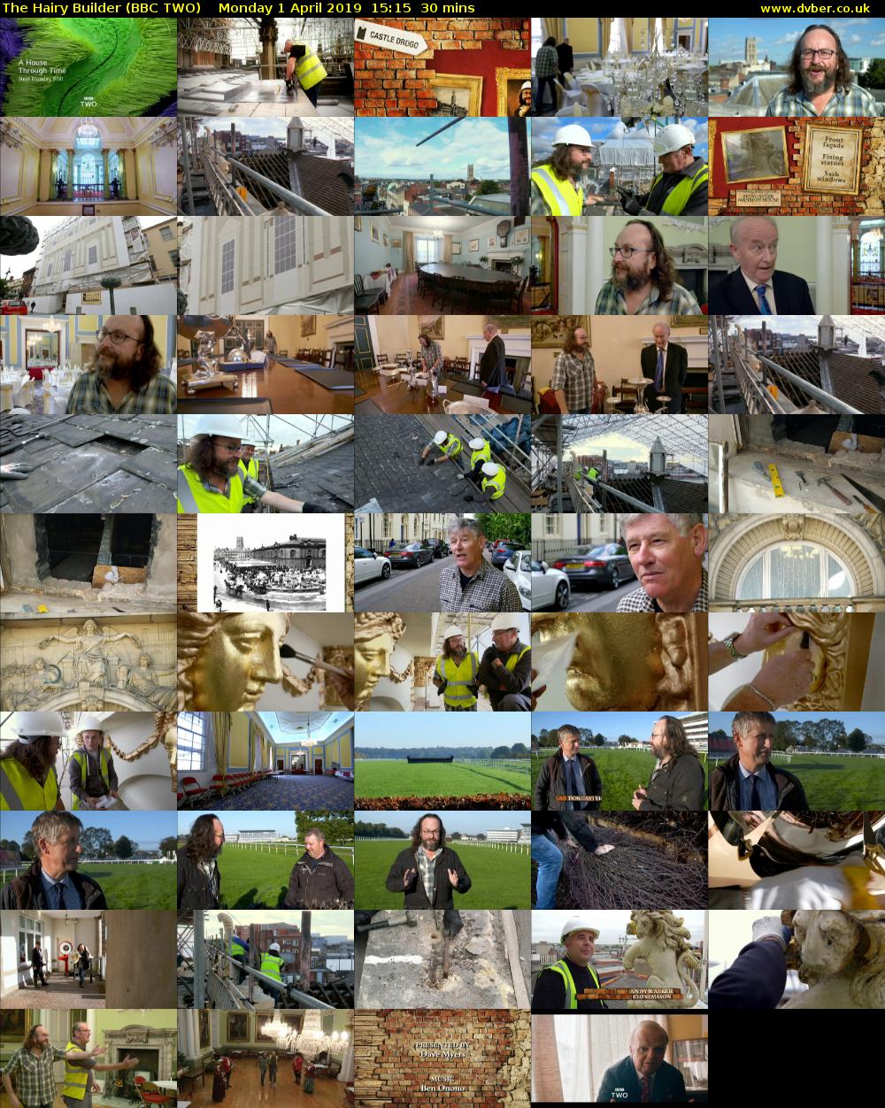 The Hairy Builder (BBC TWO) Monday 1 April 2019 15:15 - 15:45