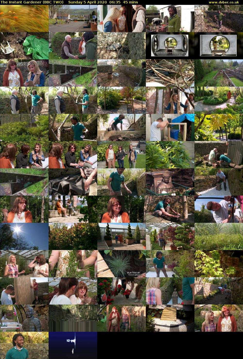 The Instant Gardener (BBC TWO) Sunday 5 April 2020 06:35 - 07:20