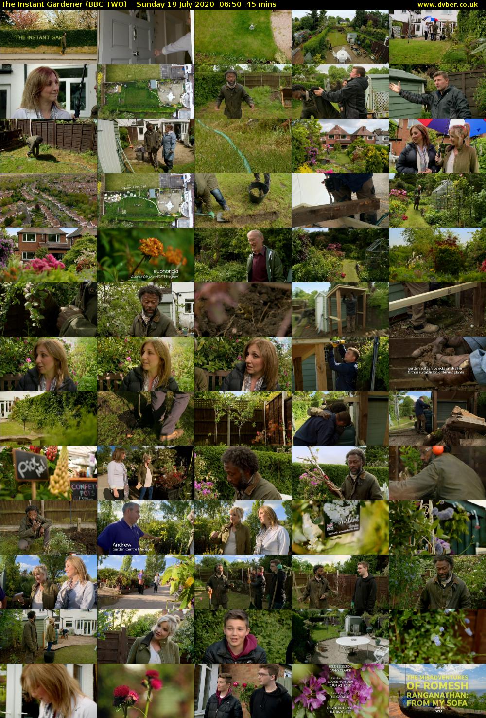 The Instant Gardener (BBC TWO) Sunday 19 July 2020 06:50 - 07:35