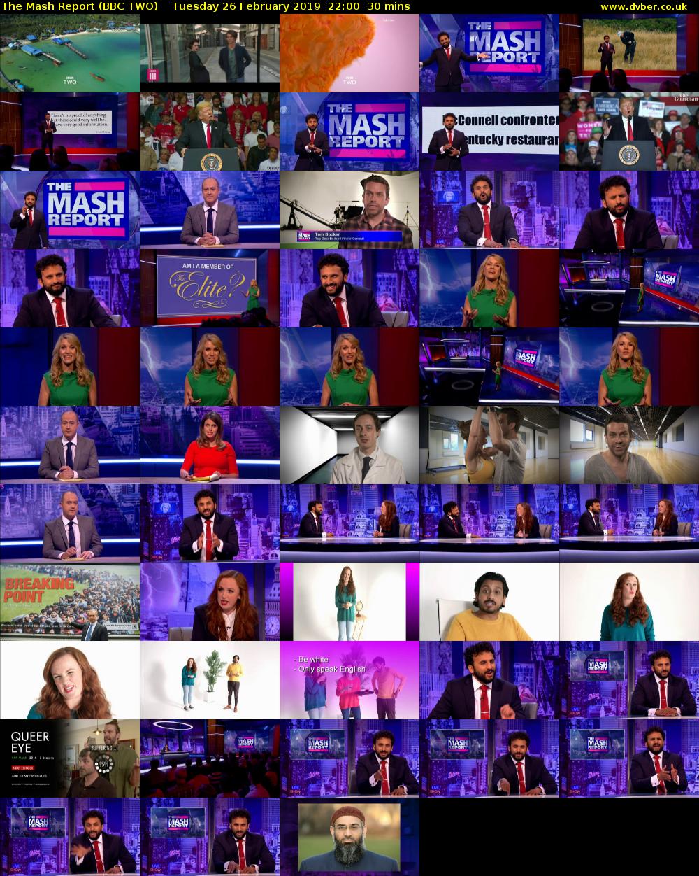 The Mash Report (BBC TWO) Tuesday 26 February 2019 22:00 - 22:30