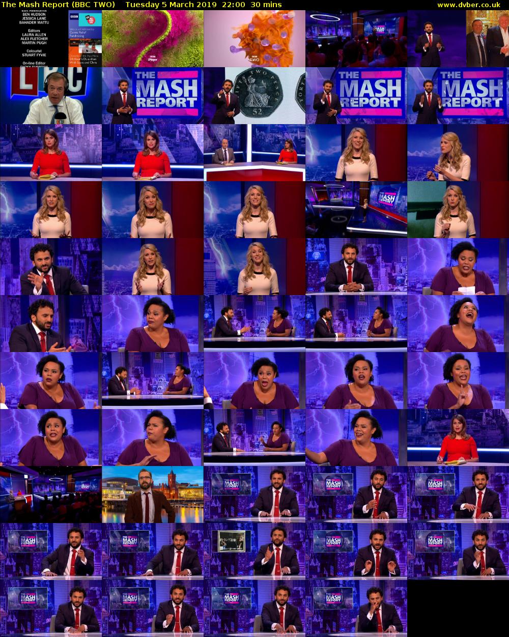The Mash Report (BBC TWO) Tuesday 5 March 2019 22:00 - 22:30