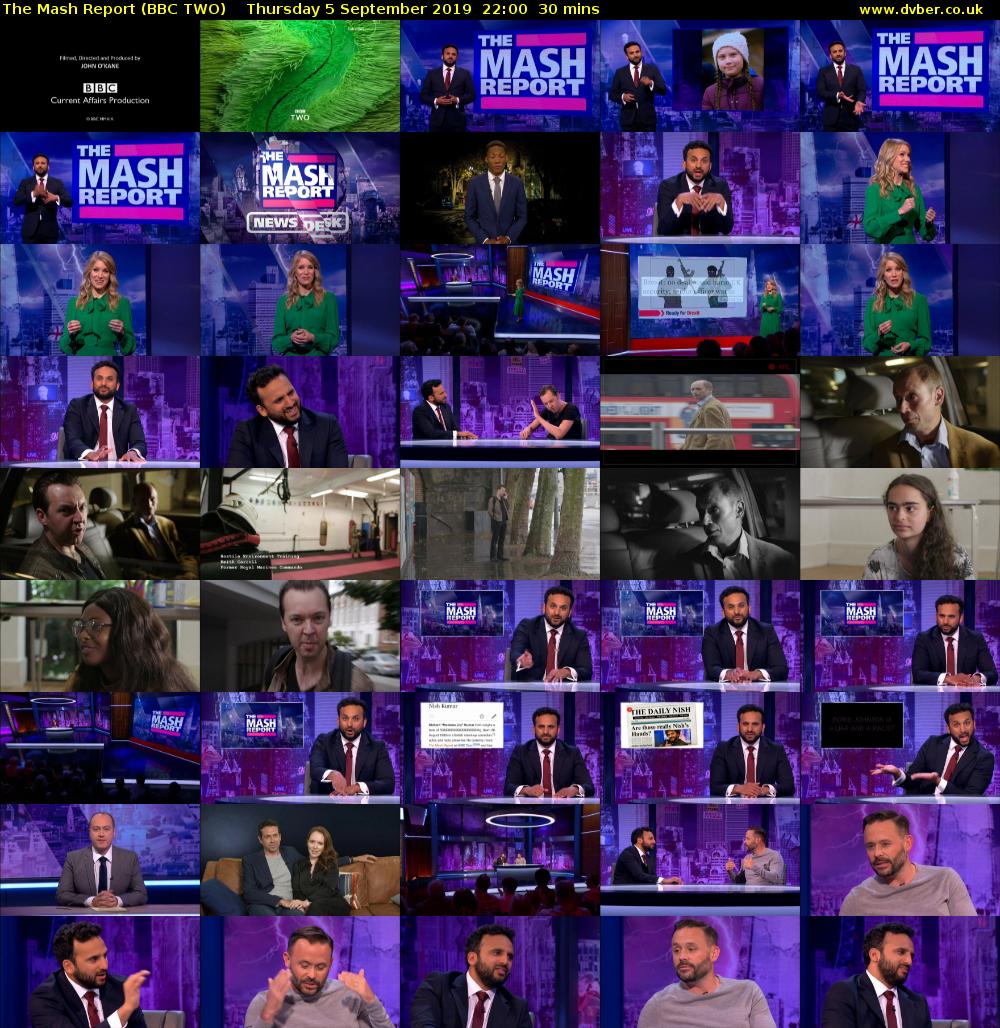 The Mash Report (BBC TWO) Thursday 5 September 2019 22:00 - 22:30