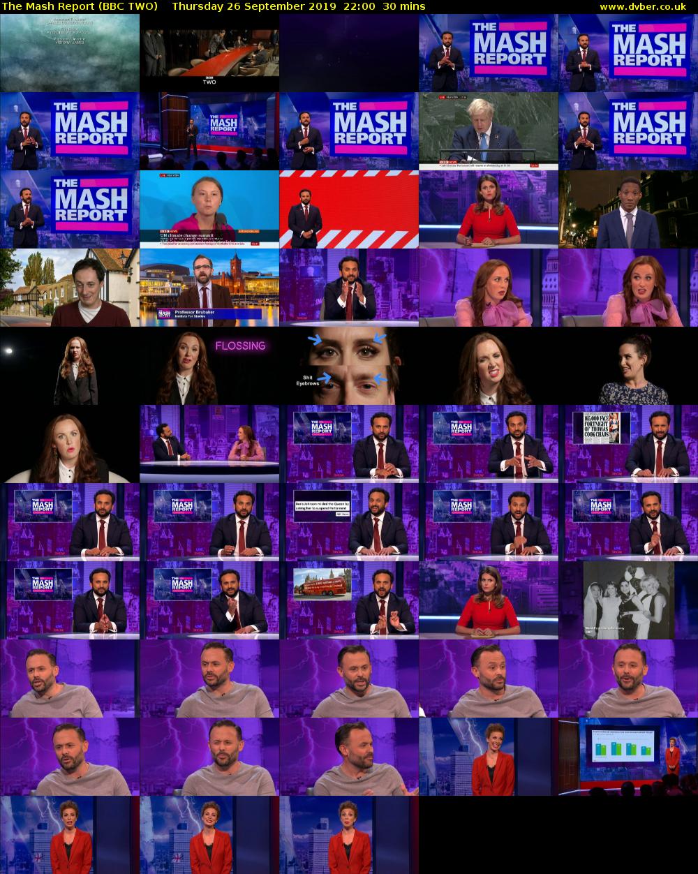 The Mash Report (BBC TWO) Thursday 26 September 2019 22:00 - 22:30