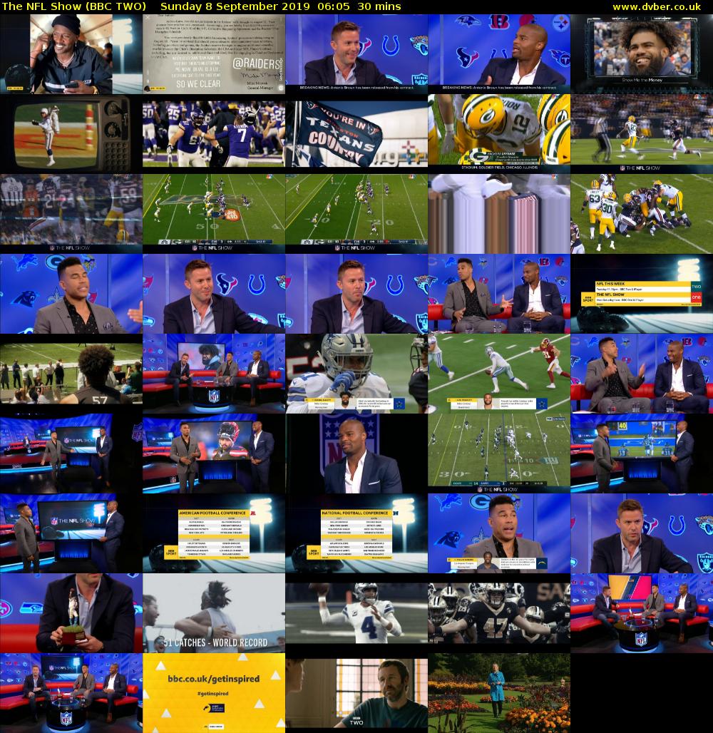 The NFL Show (BBC TWO) Sunday 8 September 2019 06:05 - 06:35